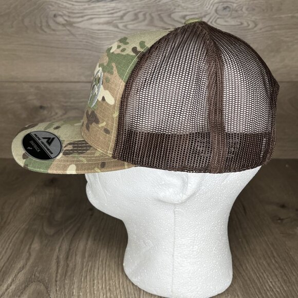 Fortline Waterworks Trucker Hat Camo Cap Pacific Snapback - Picture 3 of 12